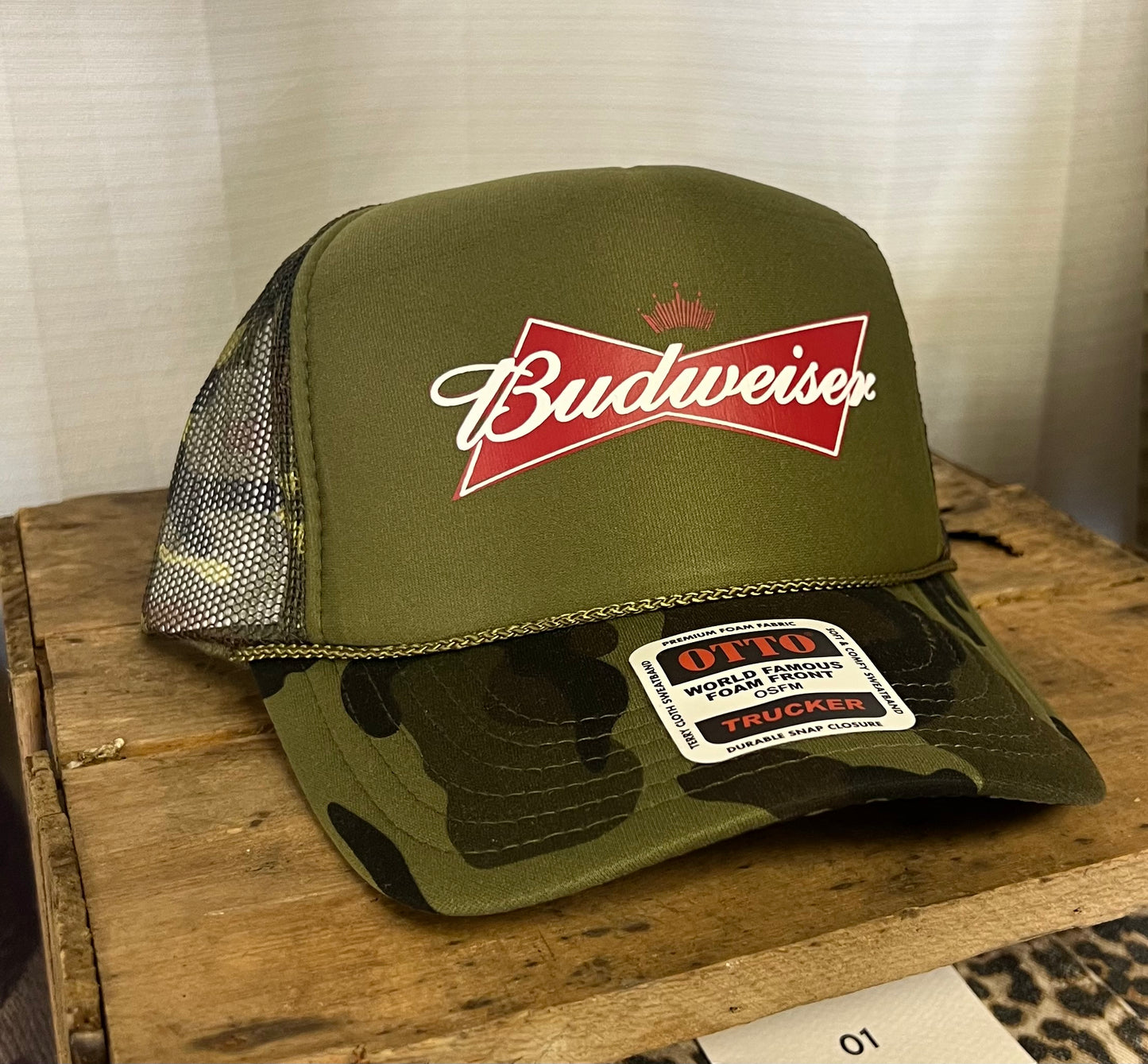 Camo Beer Foam Trucker Hat