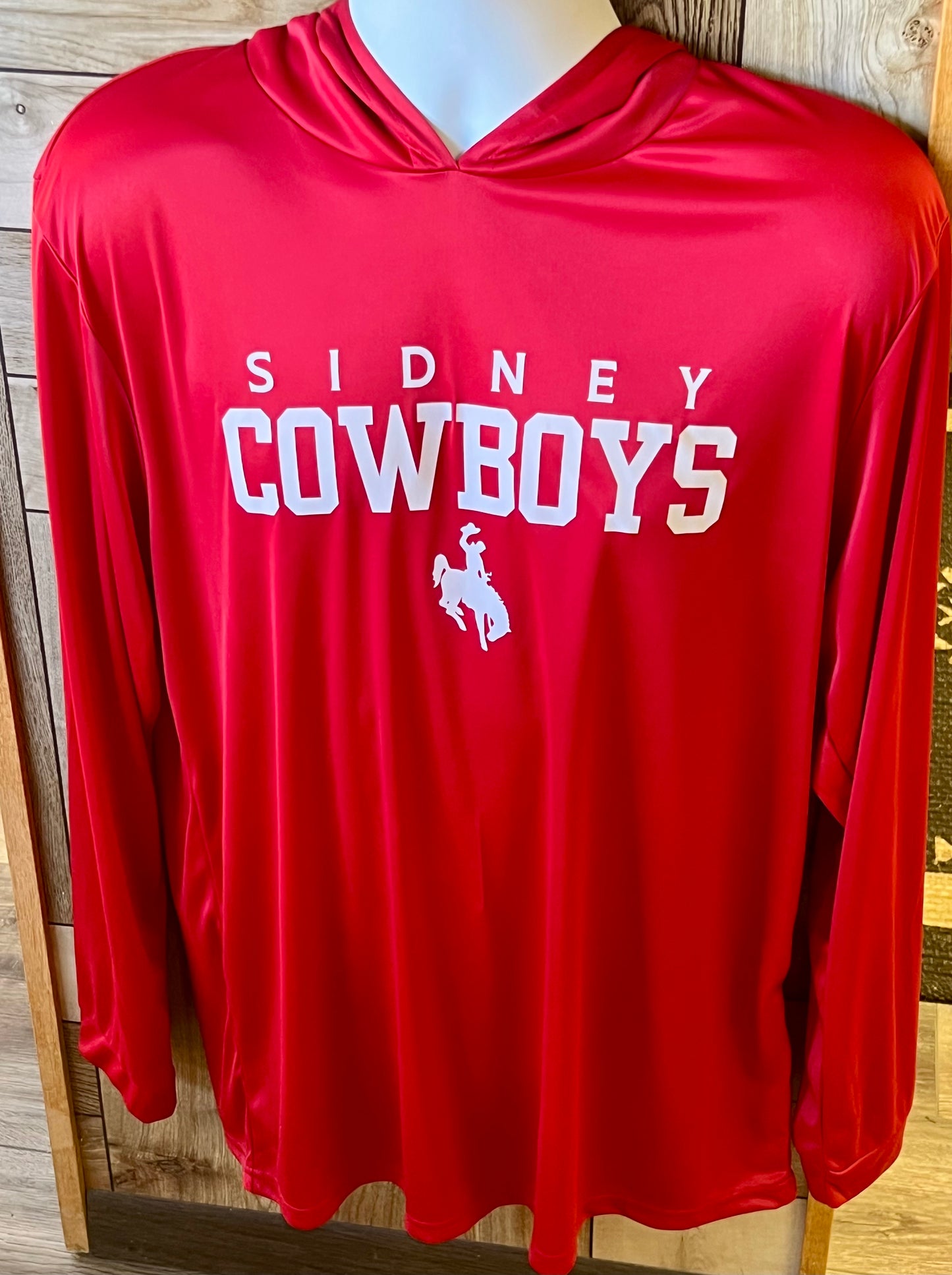 Sidney Cowboys Paragon Performance Hooded Long Sleeve T-Shirt