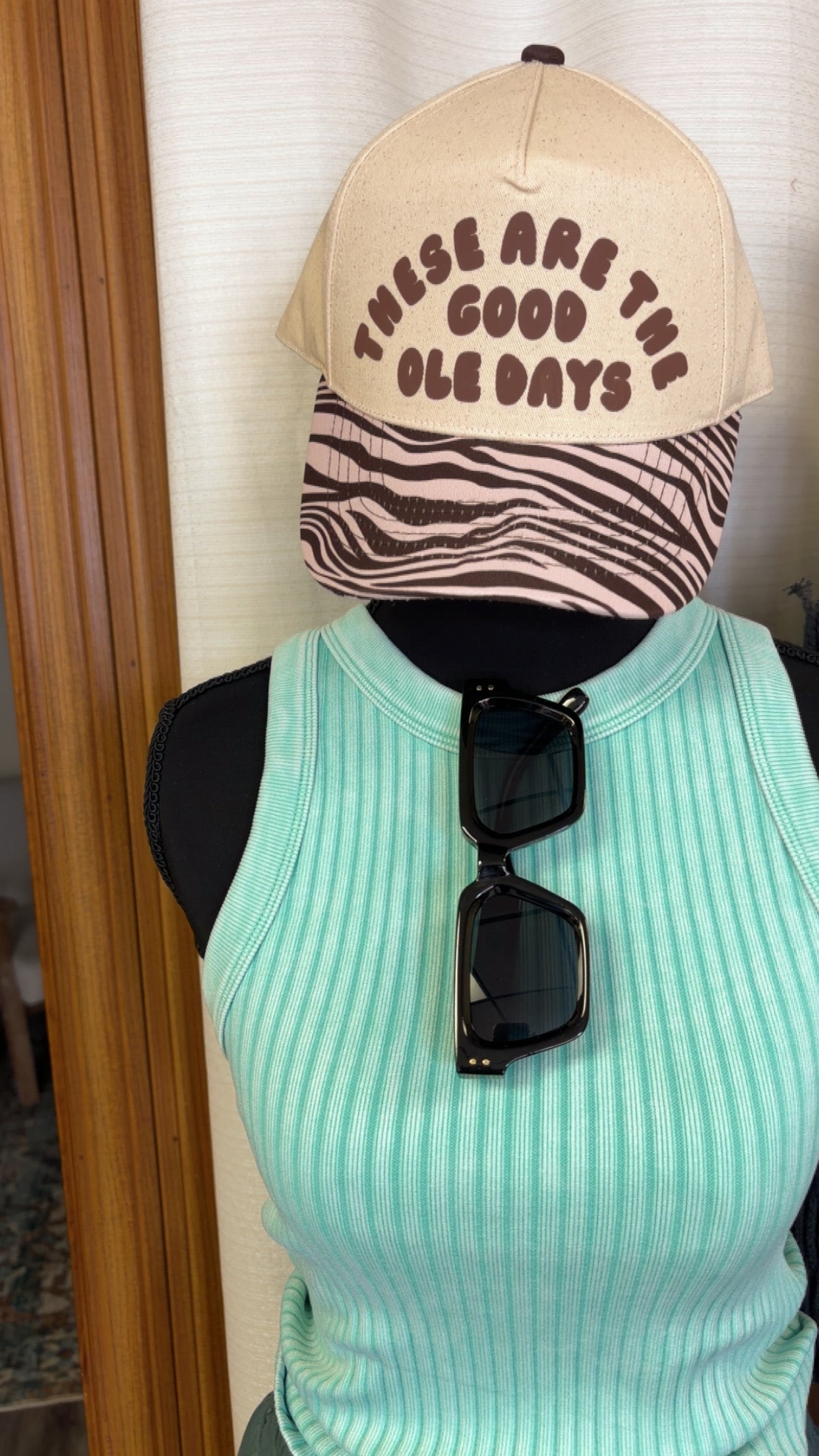 “Good Ole Days” Zebra Ball Cap