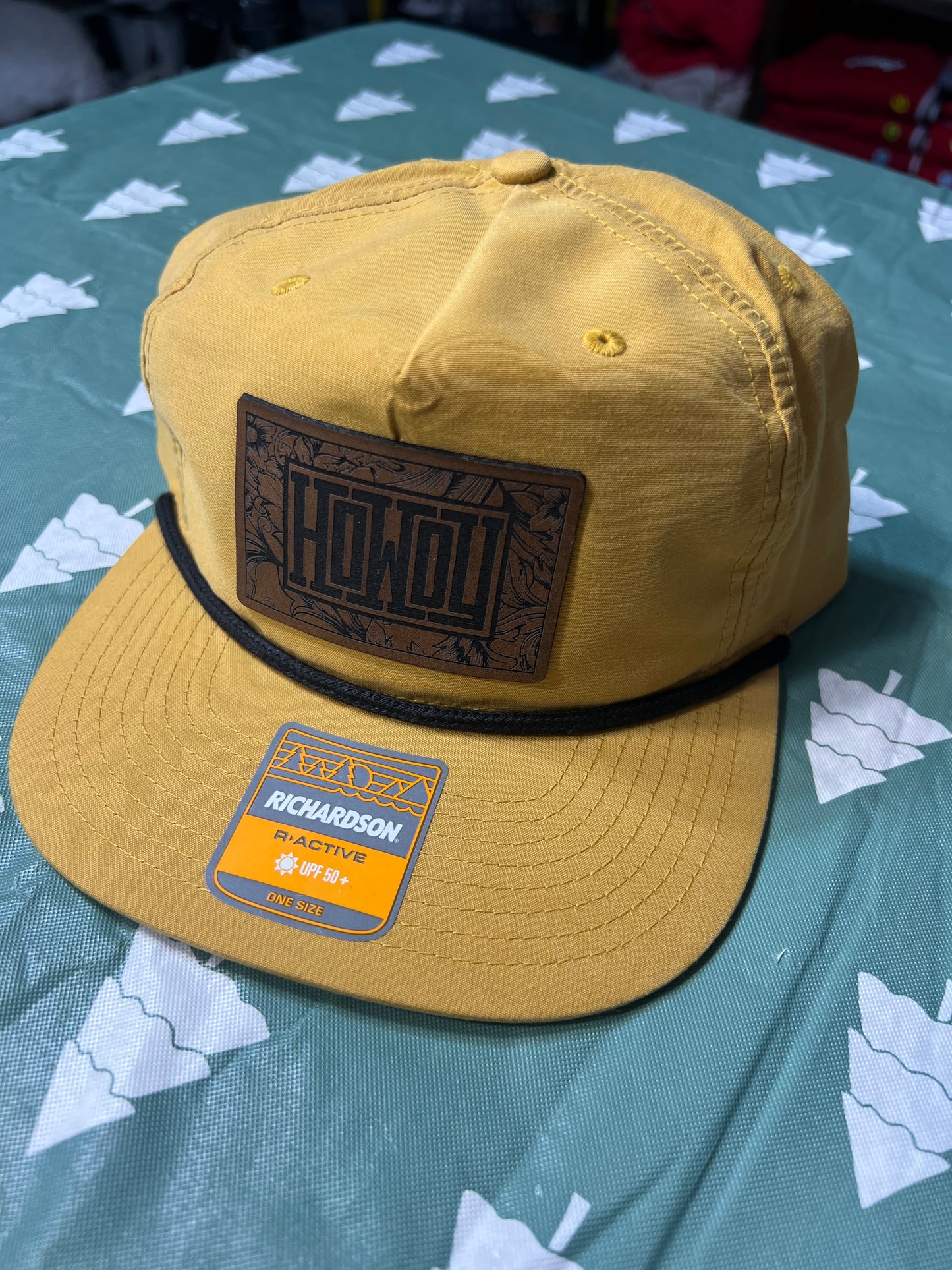 “Howdy” Leather Patch Mustard Richardson Hat