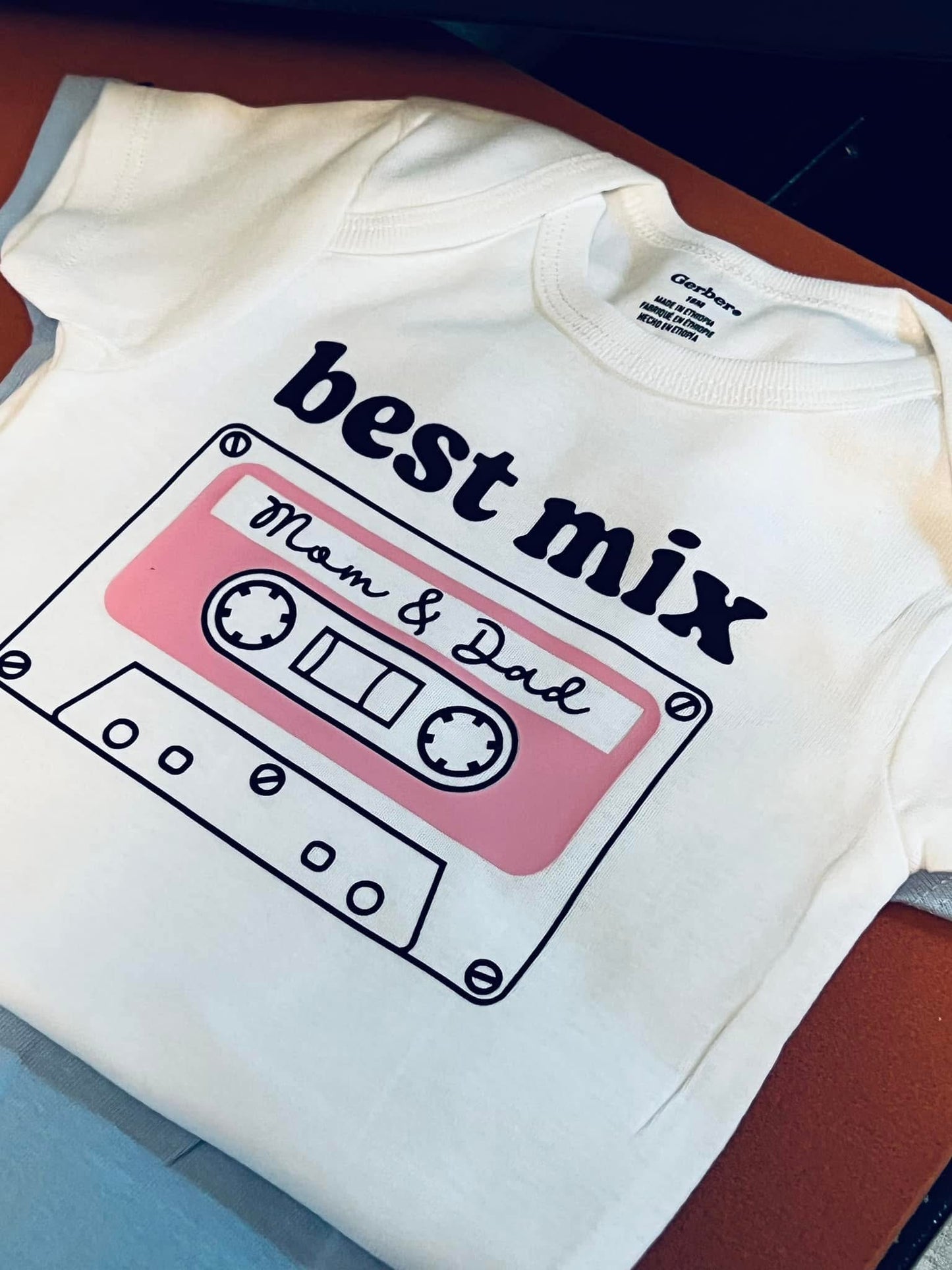 “Best Mix” Onesie Pink