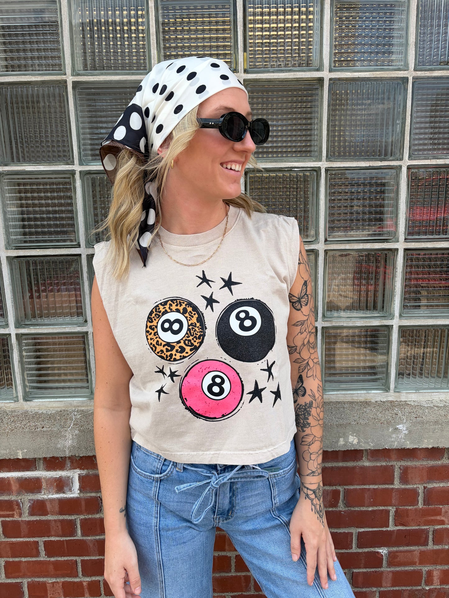 Betty Polka Dot Square Scarf
