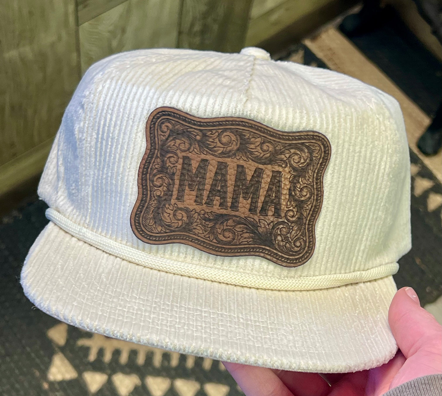 MAMA Western Corduroy Trucker Hat