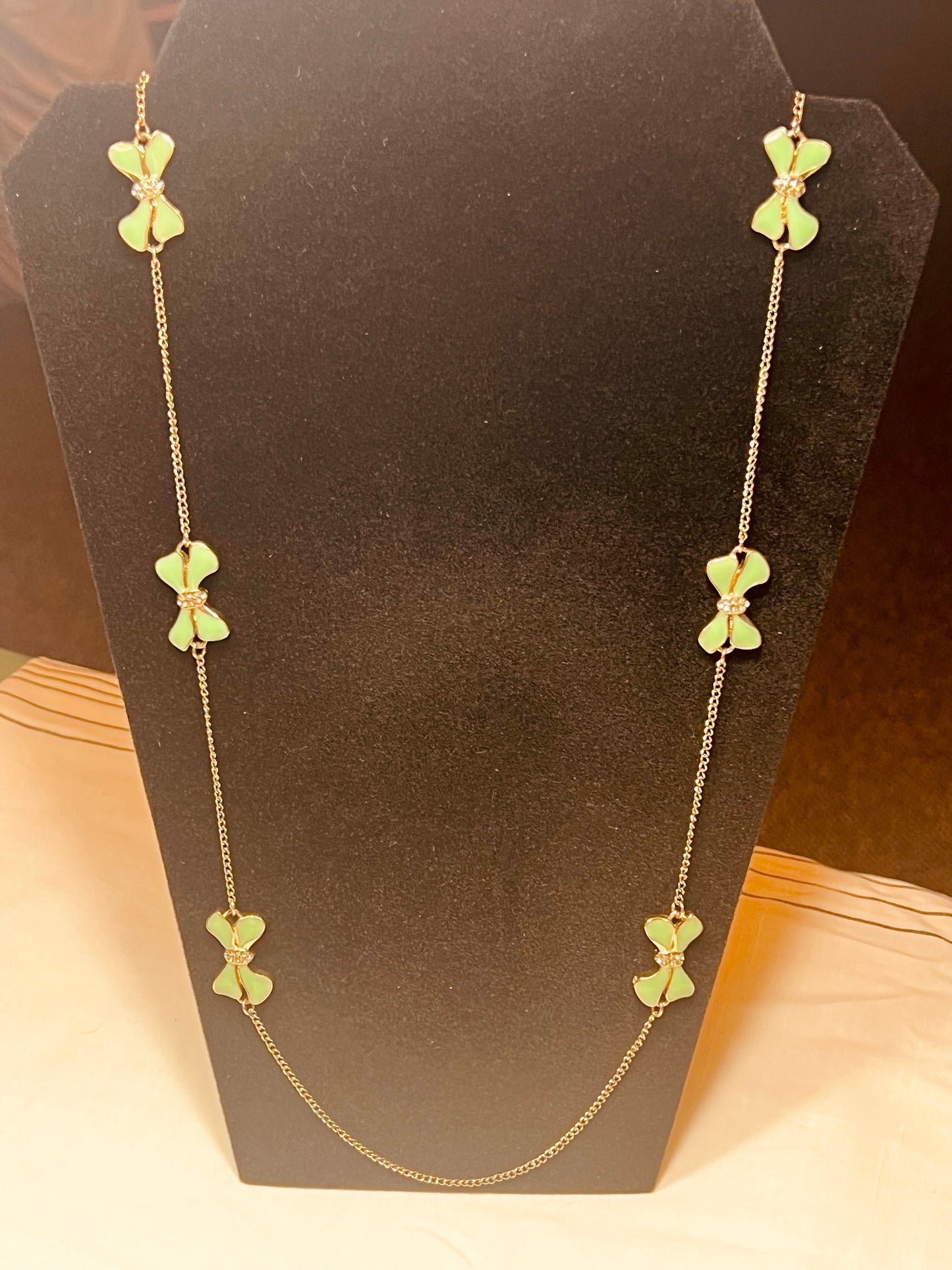 Bow Long Necklace