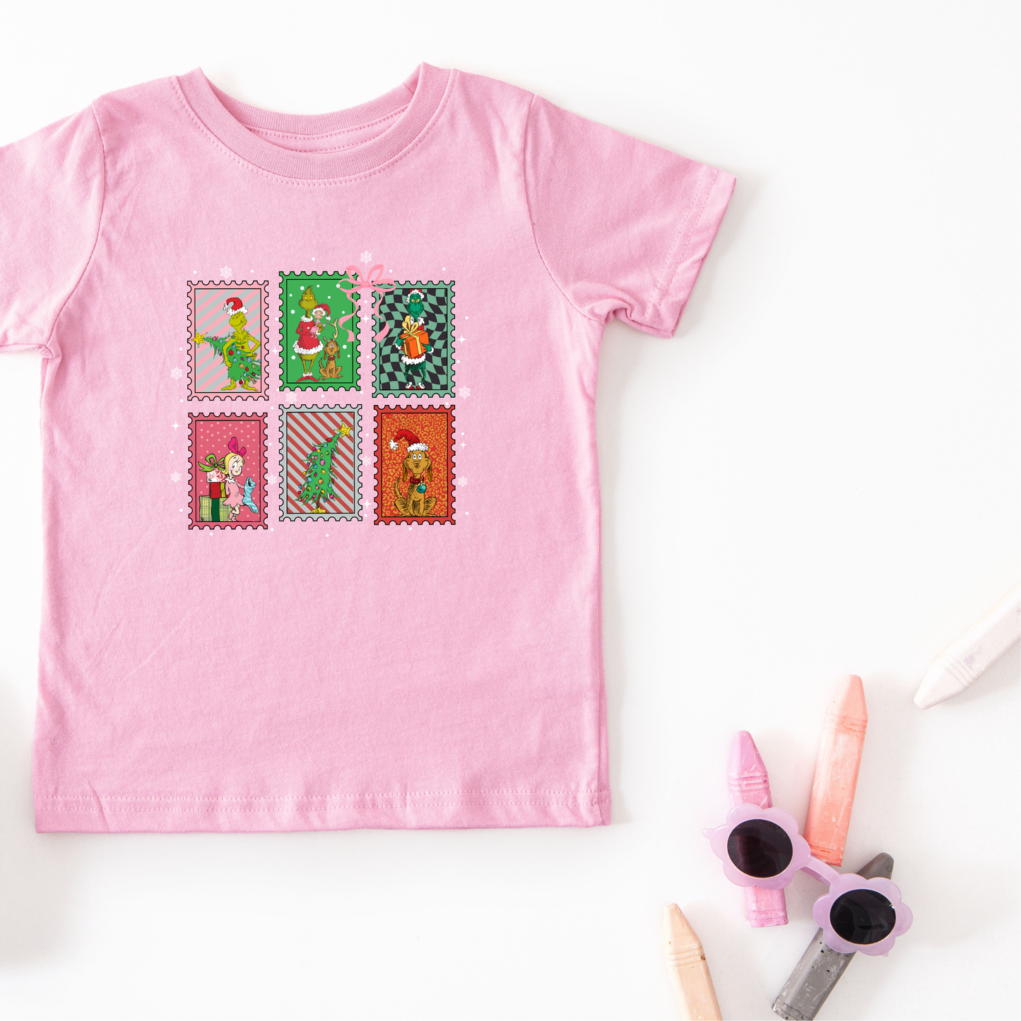 Green Guy Christmas Stamps