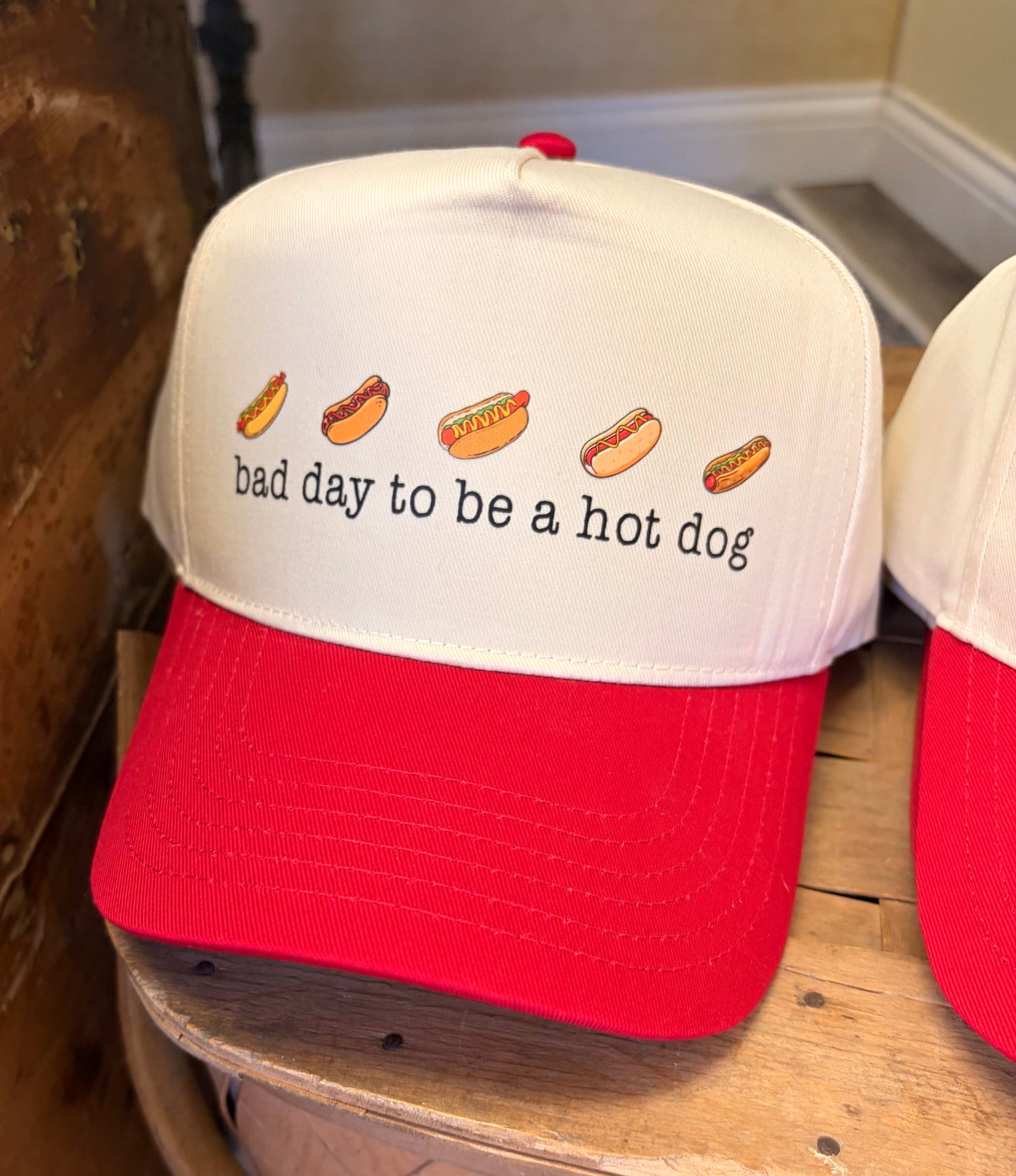 Bad Day To Be A Hot Dog Baseball Cap