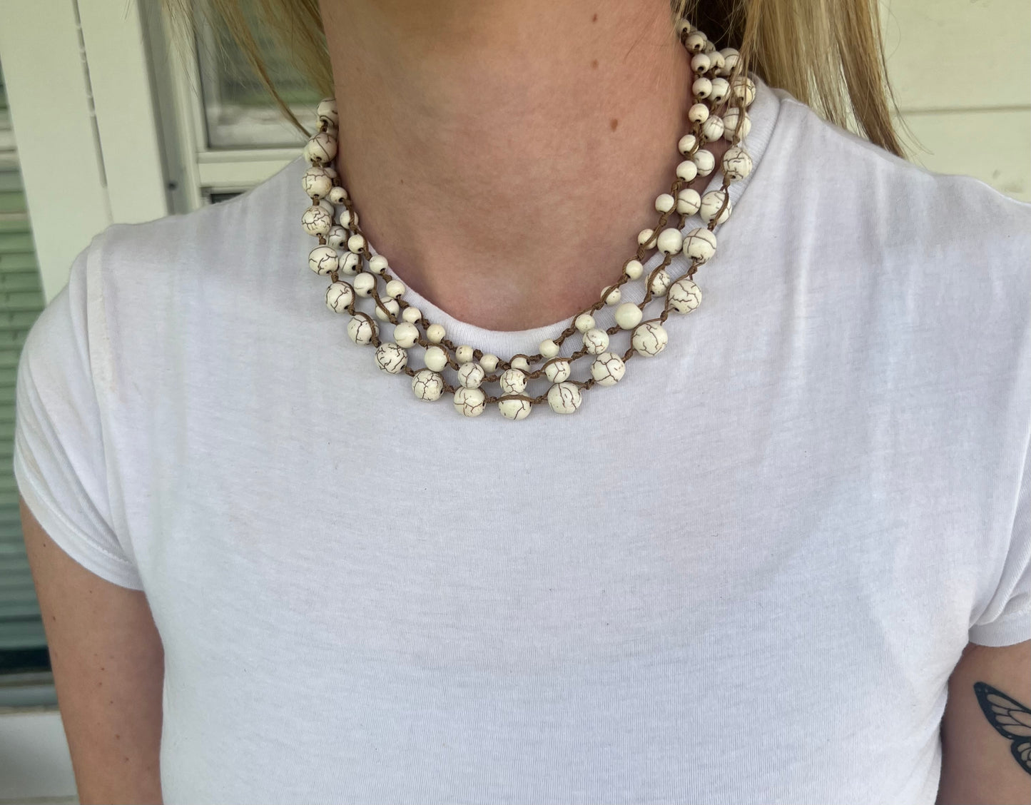 White Turquoise Necklace