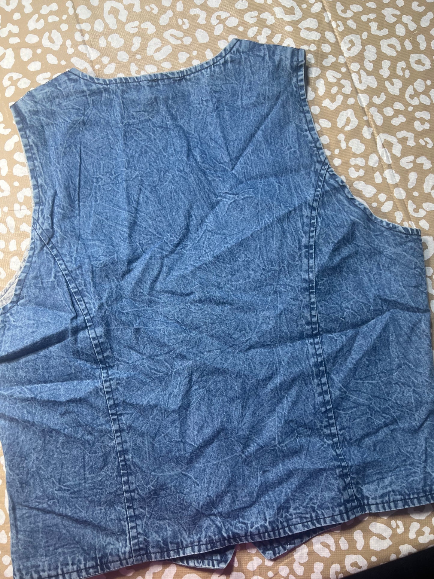 Roper Button Denim Vest