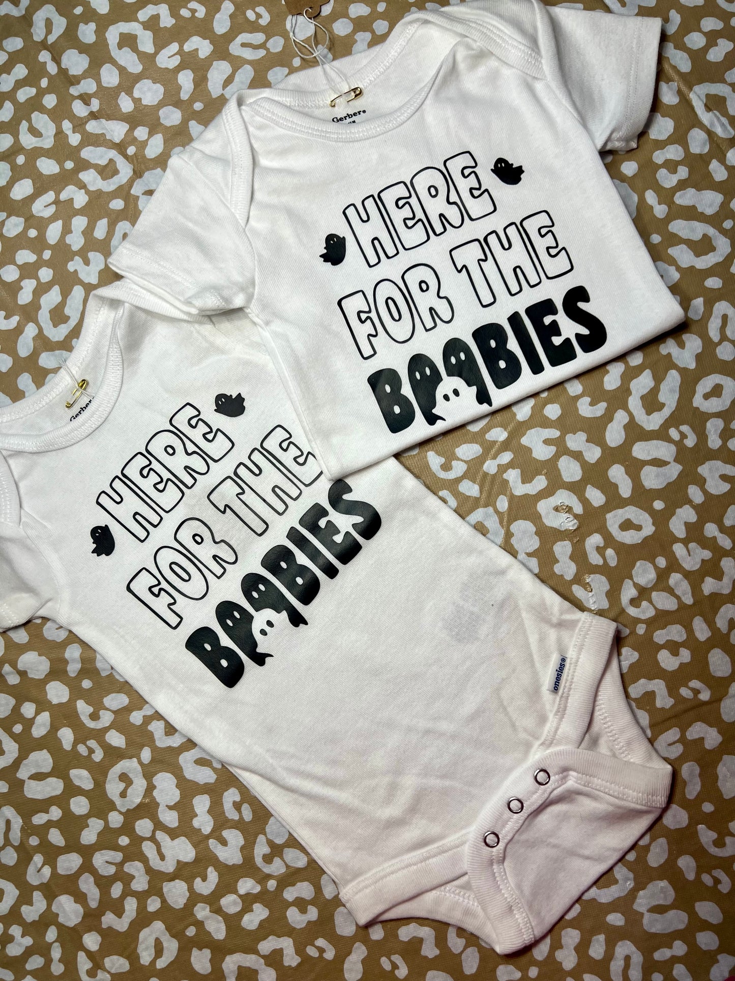 “Here For The Boobies” Onesie