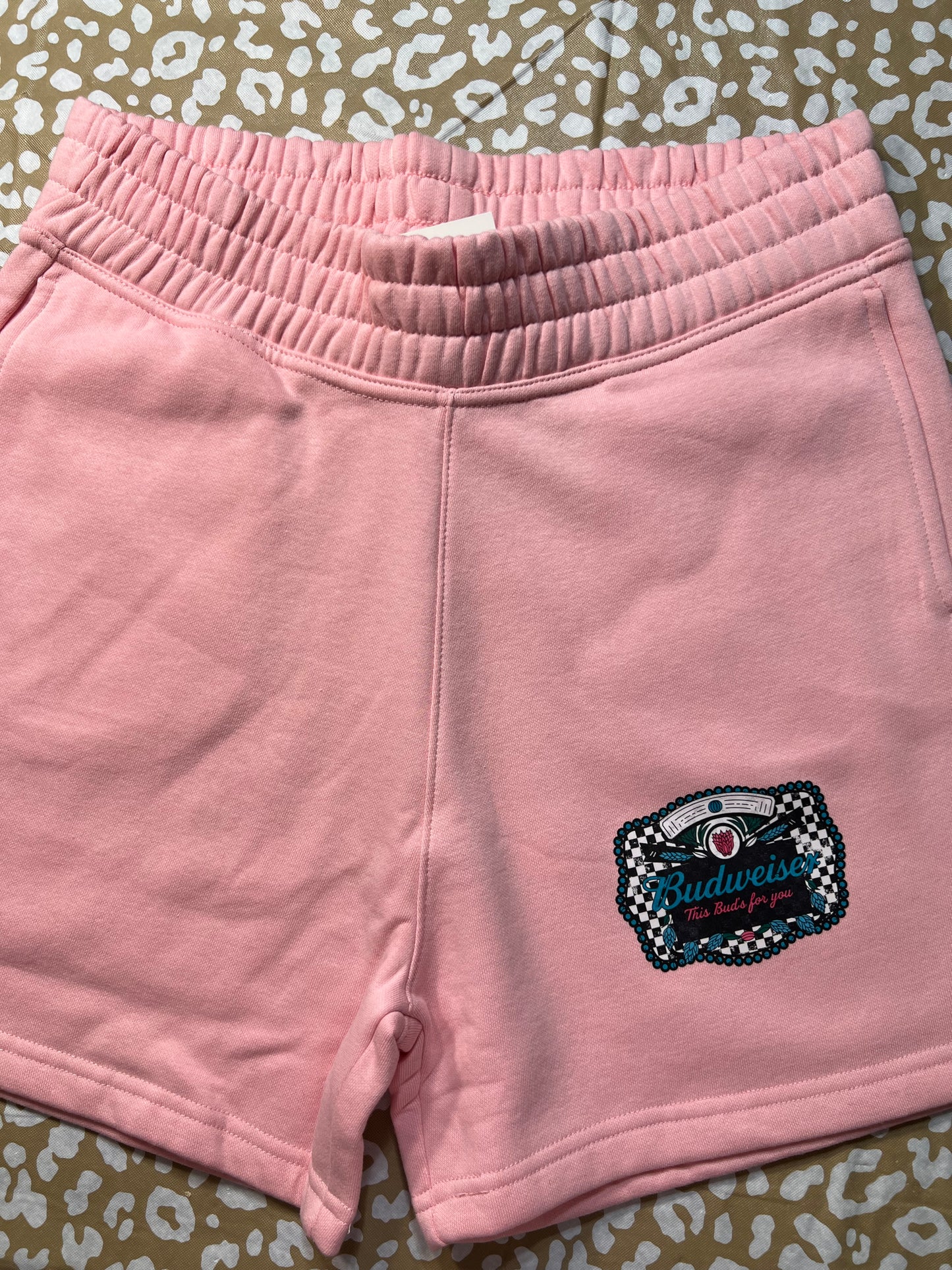 Pink Tri Dri Beer Sweat Shorts