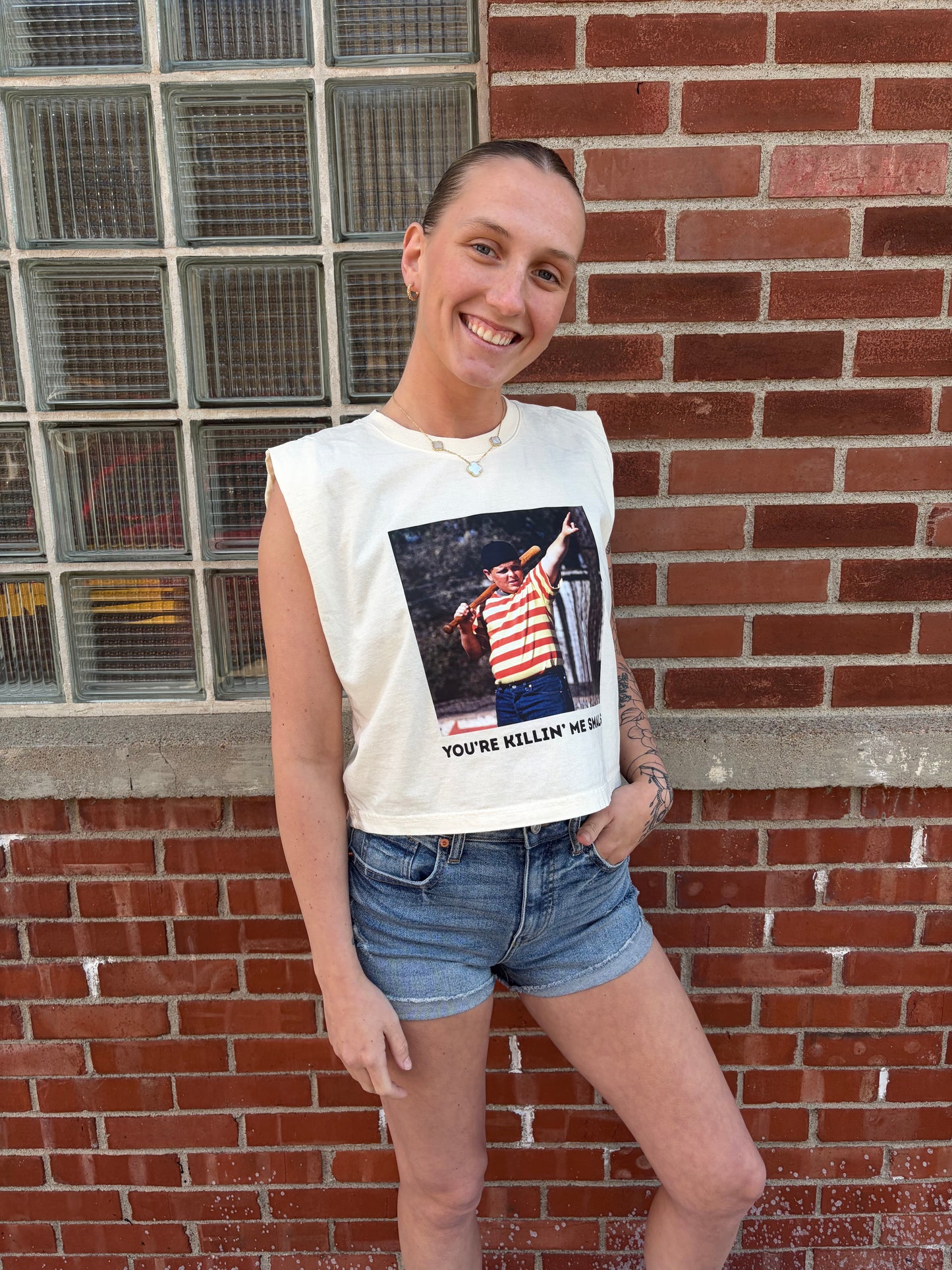 “You’re Killin’ Me Smalls” American Apparel Muscle Tank