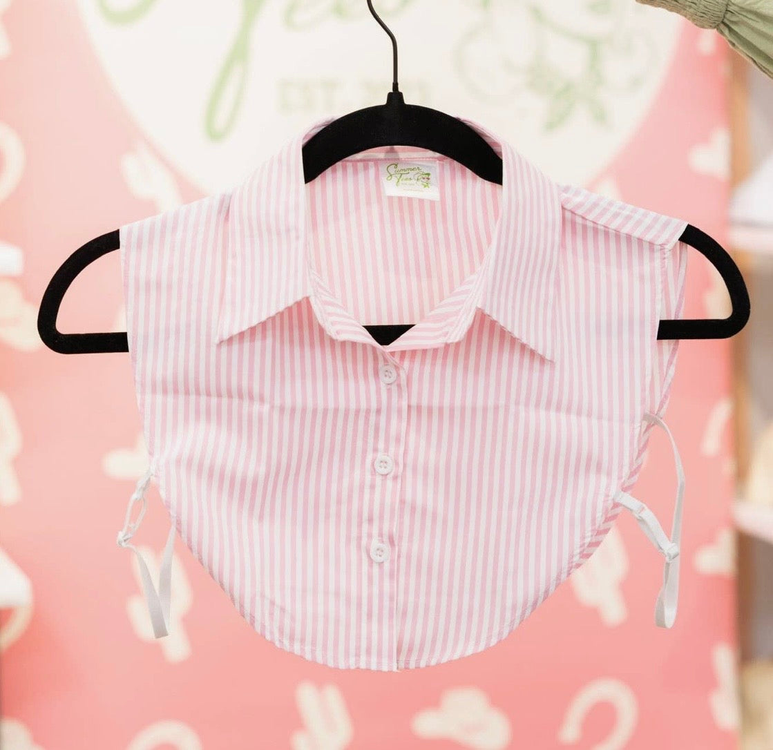Pink & White Stripe Collar