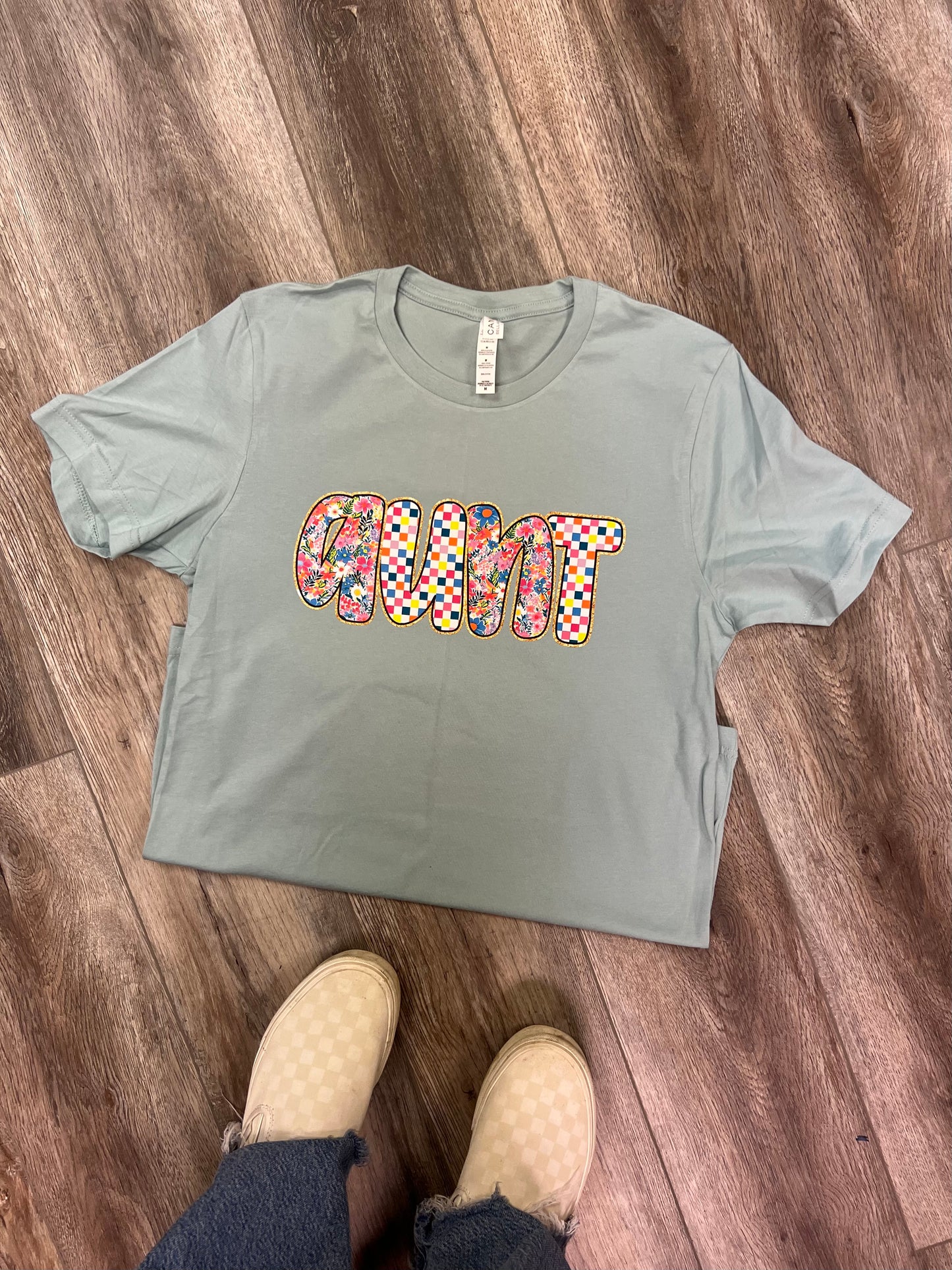 Floral Aunt Bella + Canvas T-Shirt