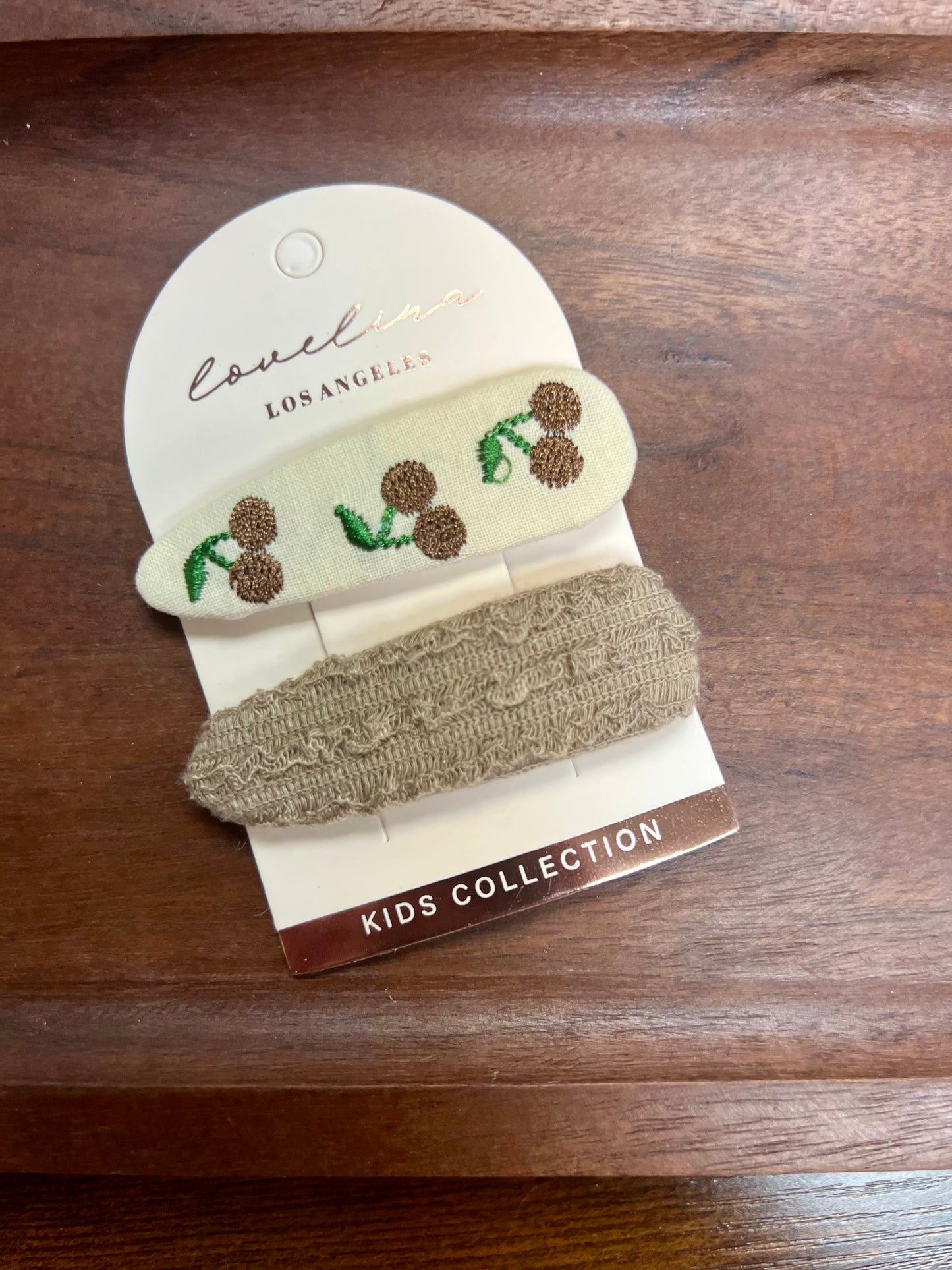 Embroidered Barrettes