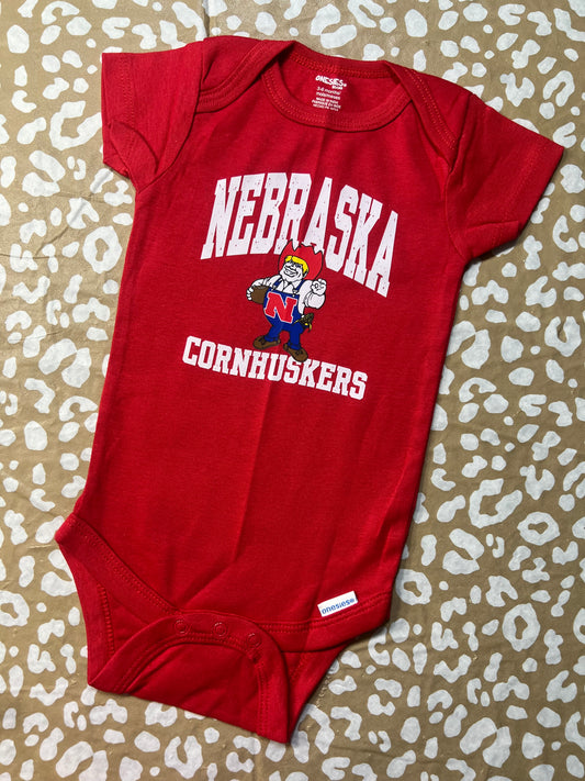 N Gerber Red Onesie