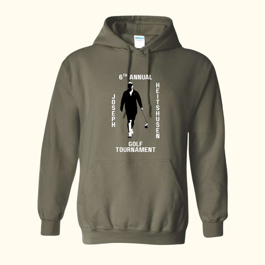 Military Green Gildan Hooded Sweatshirt