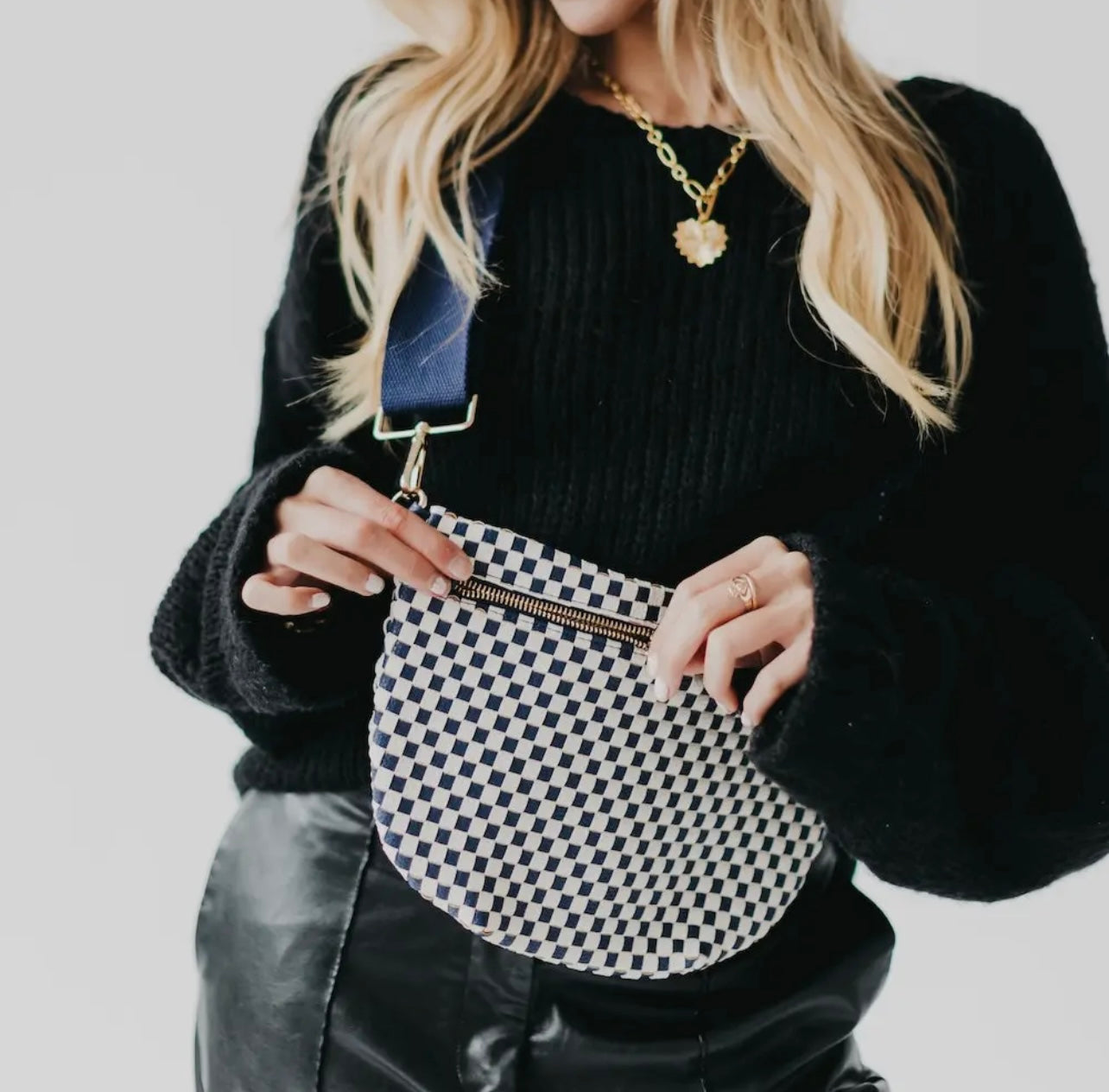 Westlyn Woven Bum Bag (Black)