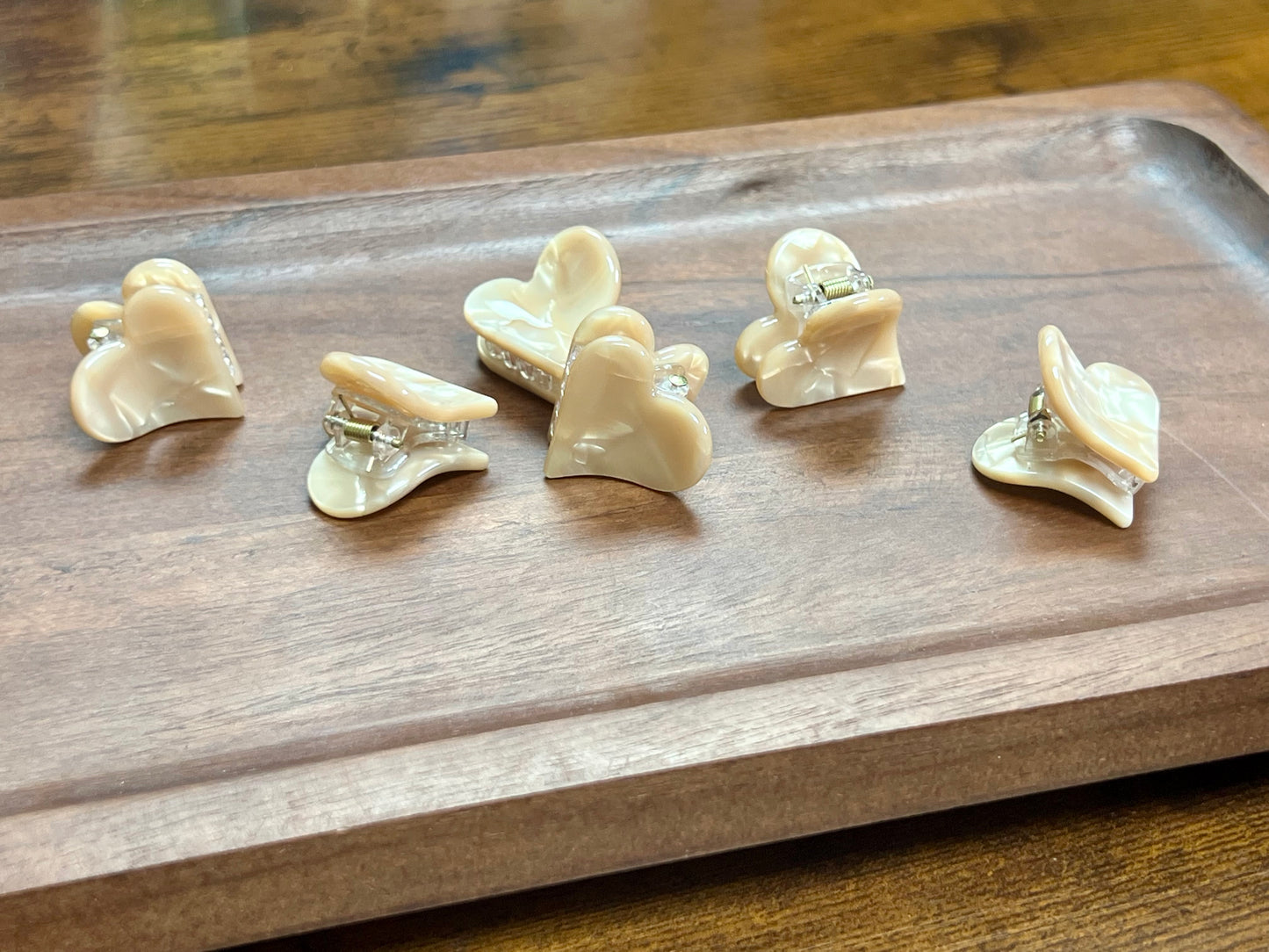 Mini Heart Hair Clips (Kids)