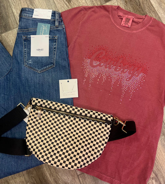 Cowboys Rhinestone Comfort Colors T-Shirt