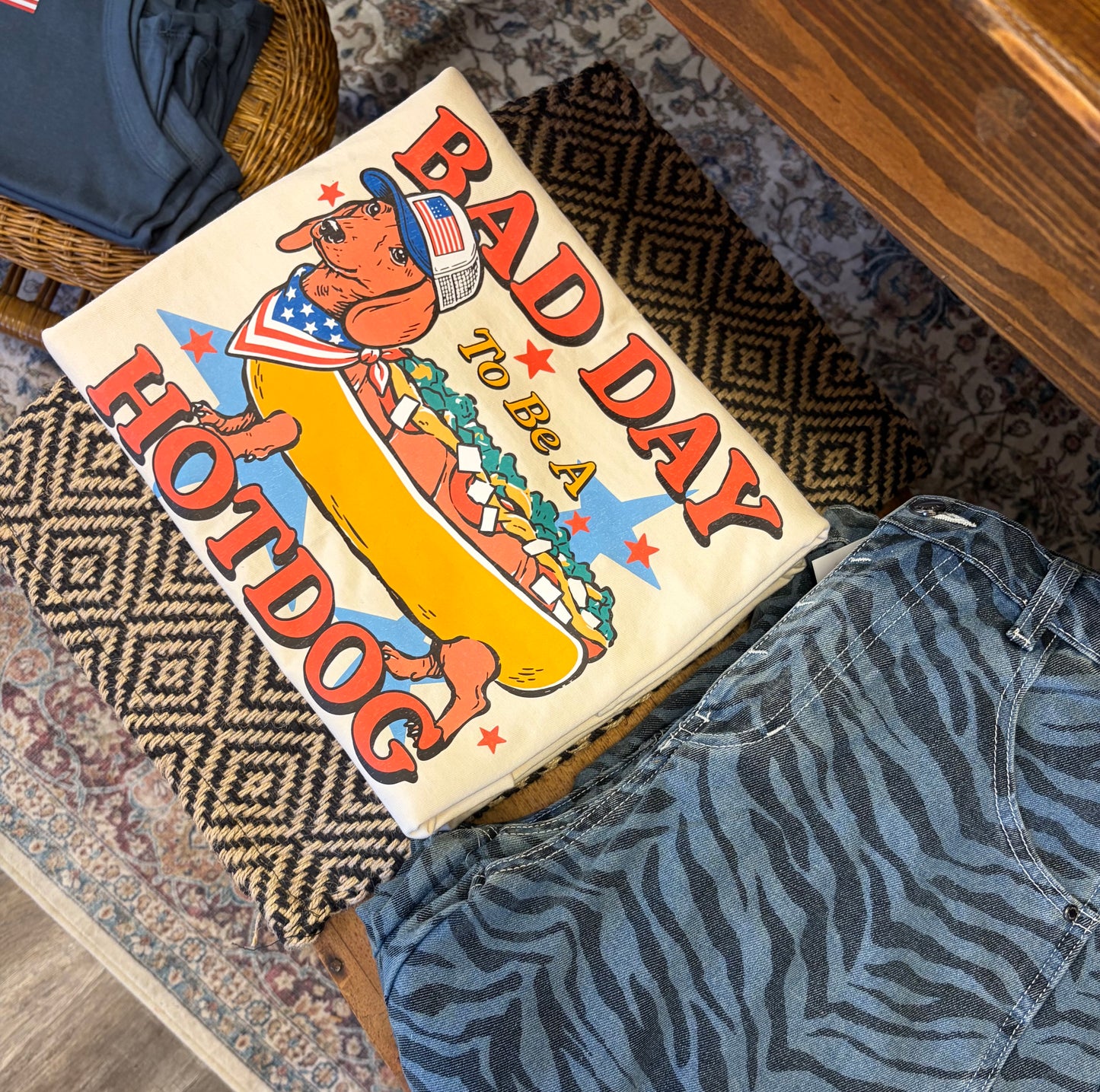 Bad Day To Be A Hotdog Comfort Colors T-Shirt