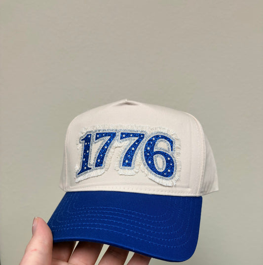 1776 Glitter Canvas Ball Cap