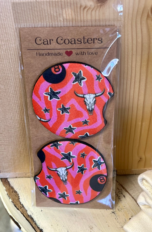 Punchy Car Coasters