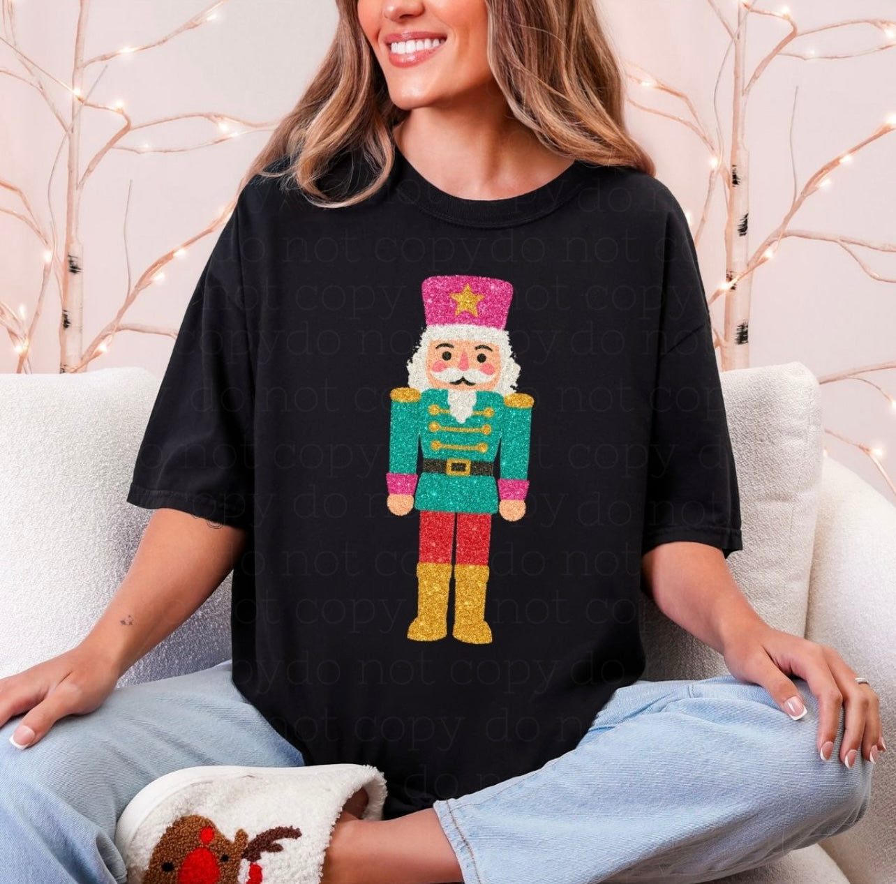 KIDS Faux Glitter Nutcracker