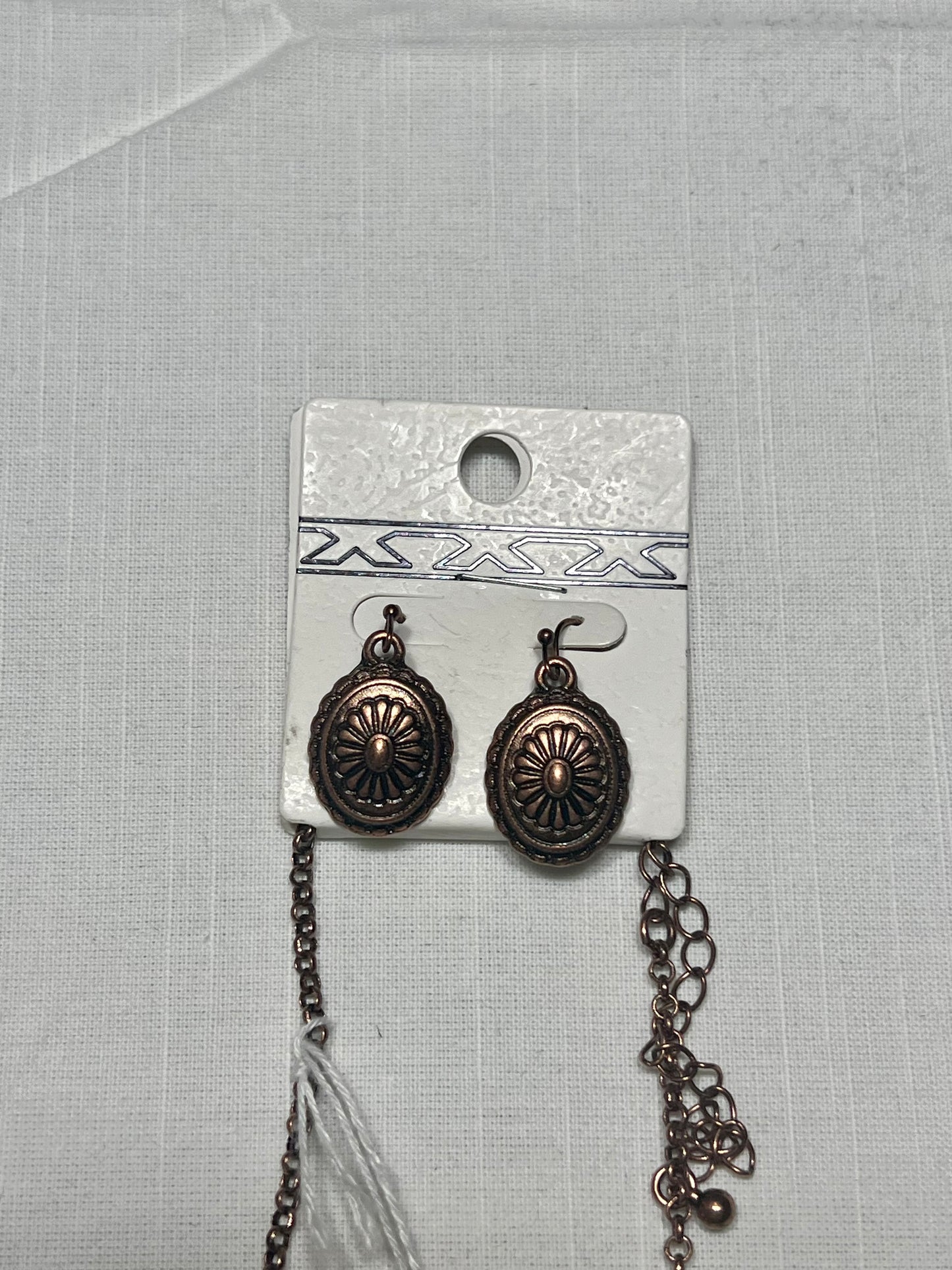 Concho Necklace W/ Matching Earrings