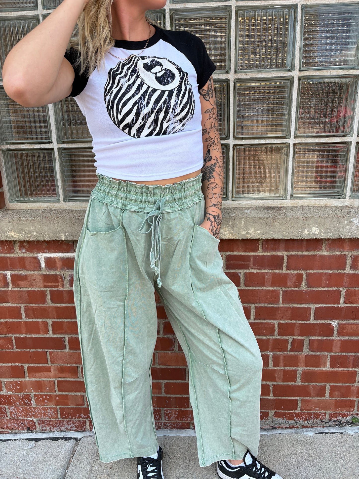 Zebra 8 Ball Bella + Canvas Baby Tee