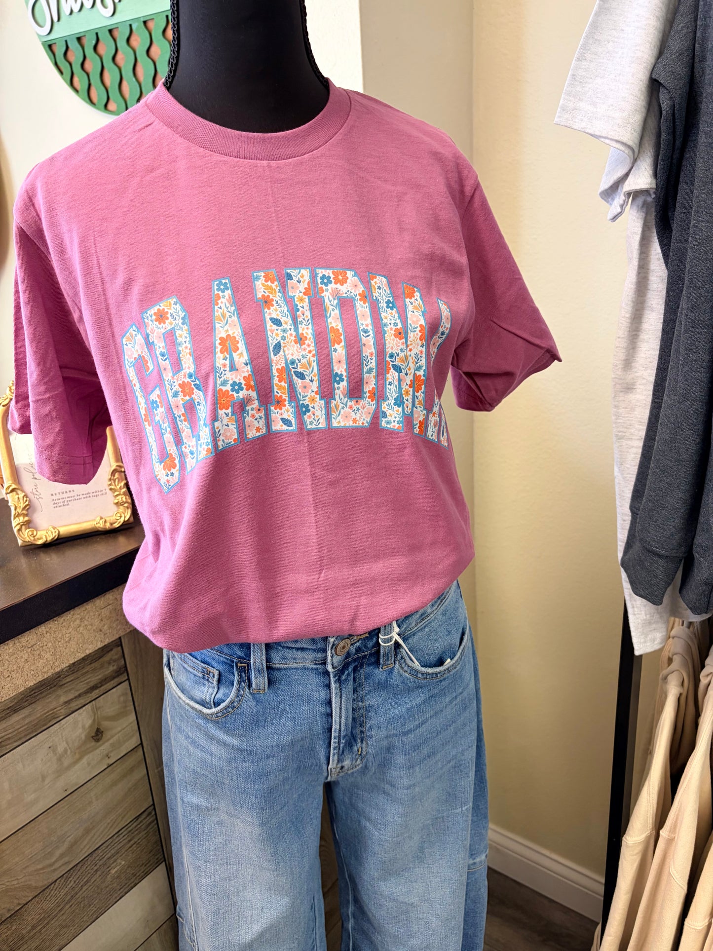 Floral Grandma Tultex T-Shirt