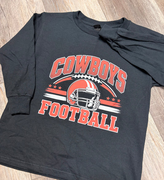 Cowboys Football Youth Long Sleeve Gildan T-Shirt