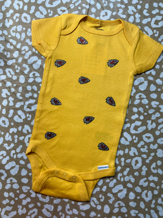 Glitter “KC” Gerber Onesie