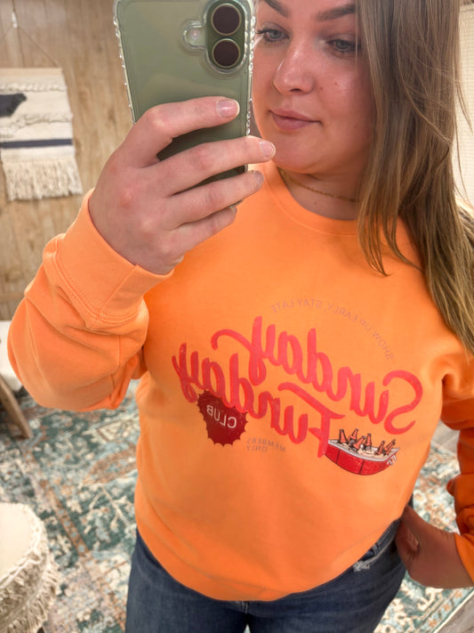 Sunday Funday Club Tultex Crewneck Sweatshirt