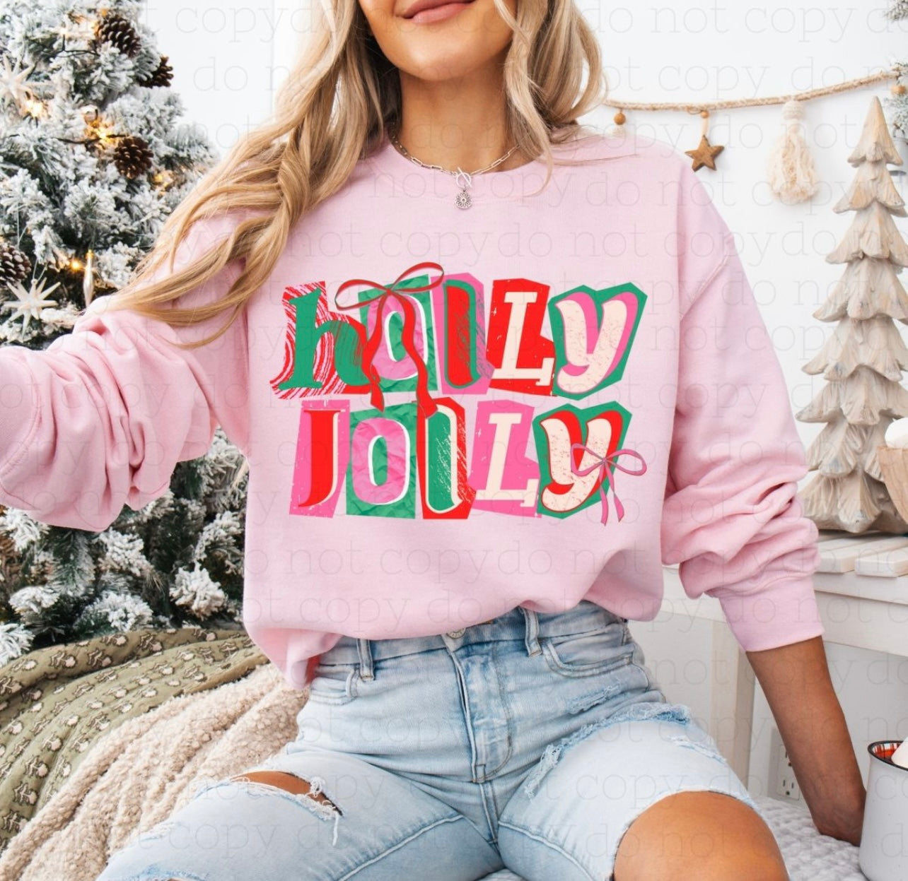 Pink Holly Jolly