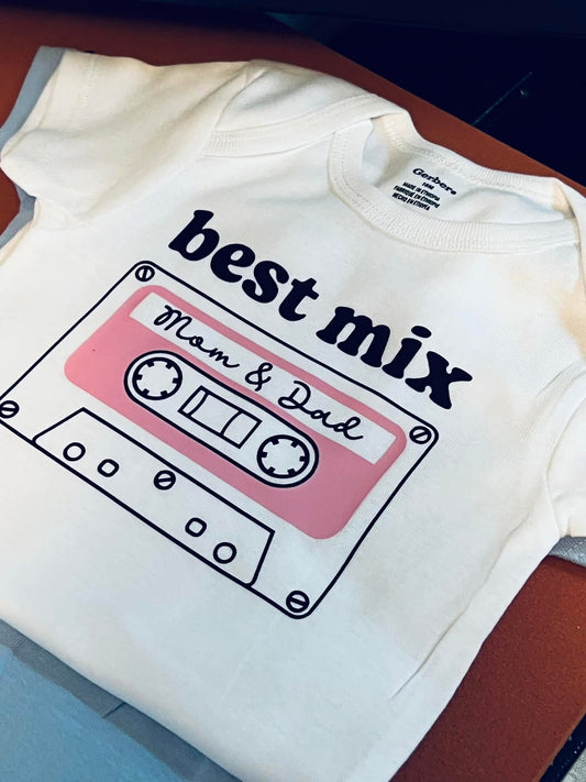 “Best Mix” Onesie Pink