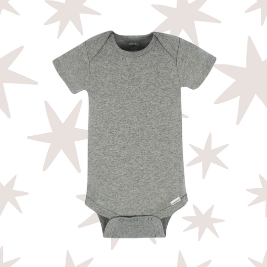Dark Heather Gerber Onesie