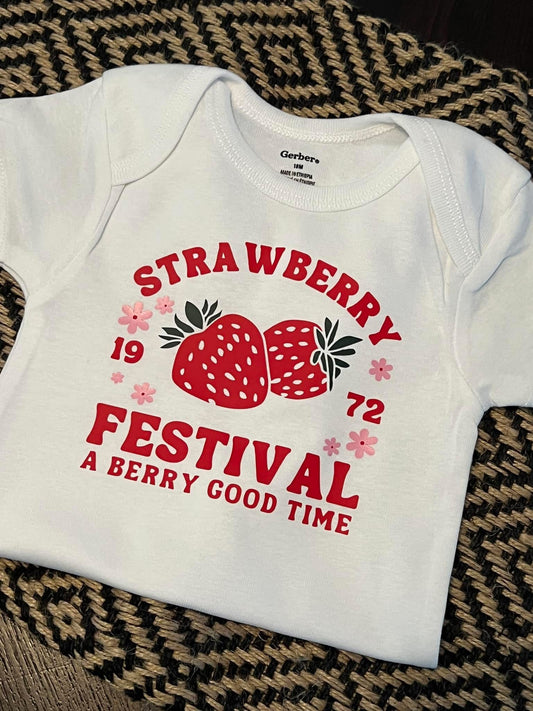 “Strawberry Festival” Onesie