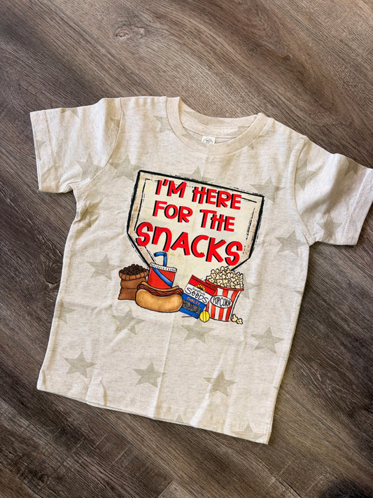 “Here For The Snacks” Toddler Code Five T-Shirt