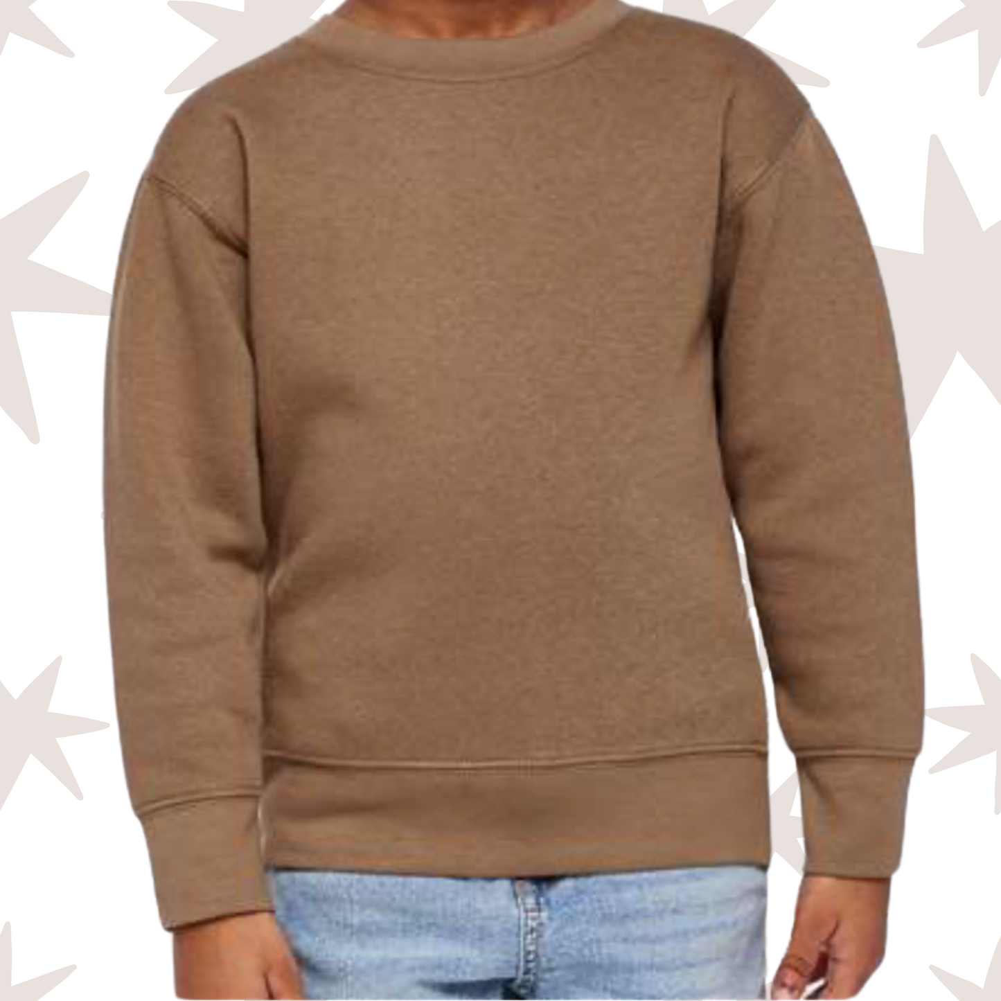Coyote Brown Toddler Tabbit Skins Crewneck Sweatshirt