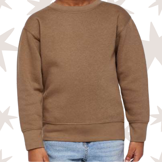 Coyote Brown Toddler Tabbit Skins Crewneck Sweatshirt