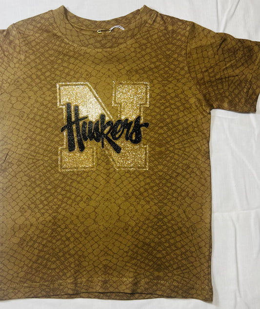 Snake Print Football Toddler Rabbit Skins T-Shirt