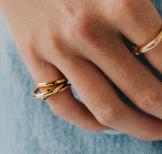 Layered In Diamonds Ring - Waterproof