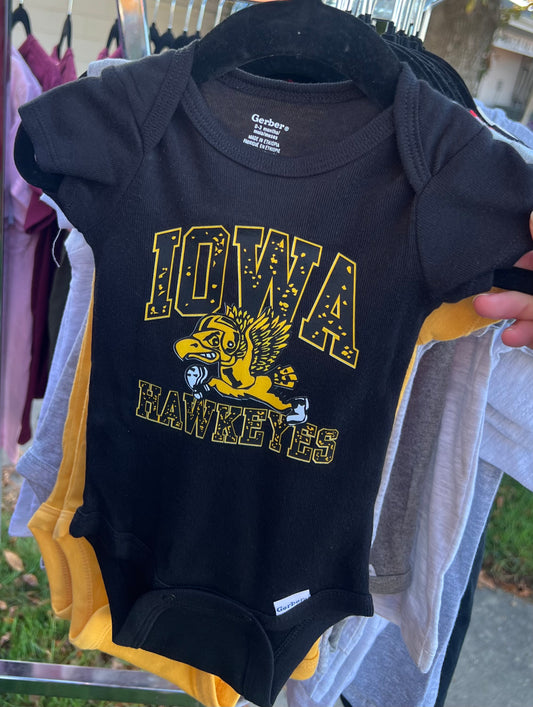 Gold Gameday Gerber Onesie