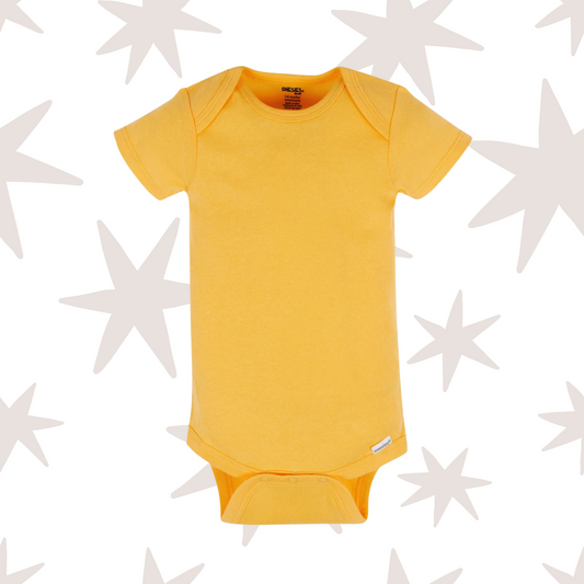 Yellow Gerber Onesie