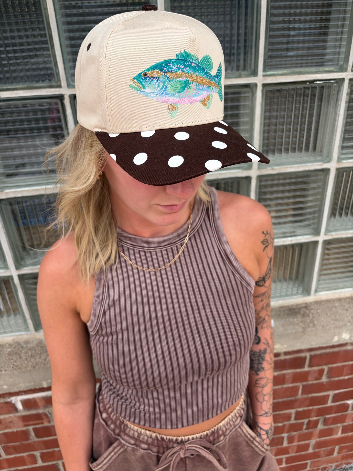 Fish Polka Dot Baseball Cap