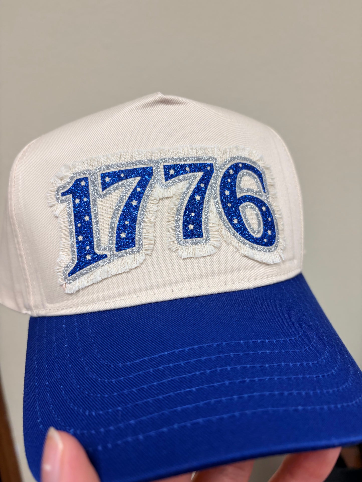 1776 Glitter Canvas Ball Cap