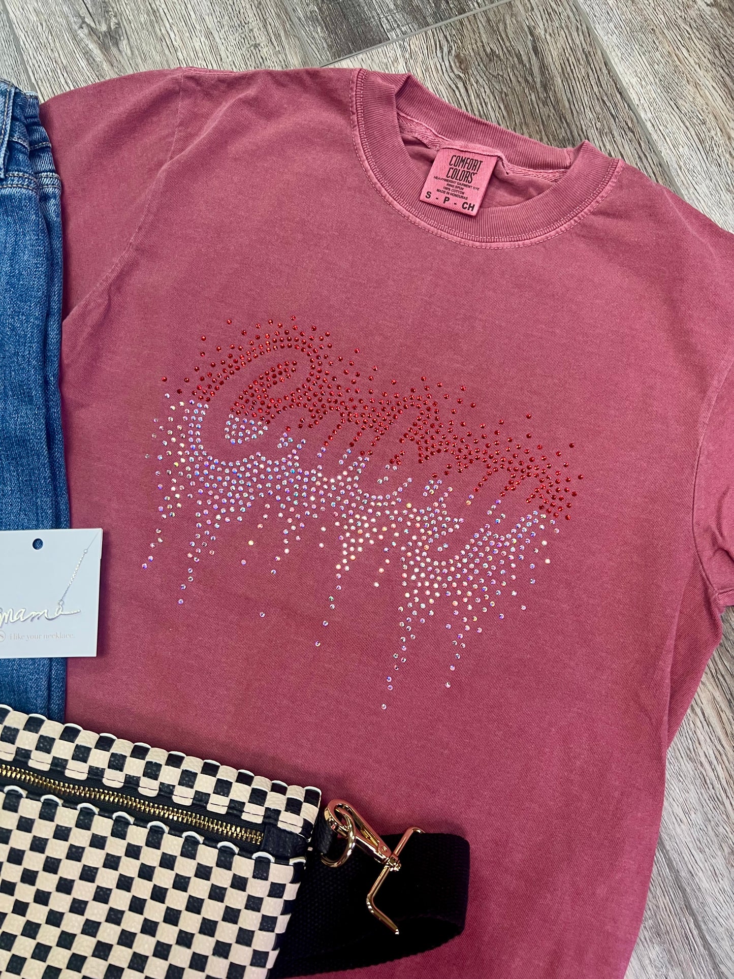 Cowboys Rhinestone Comfort Colors T-Shirt