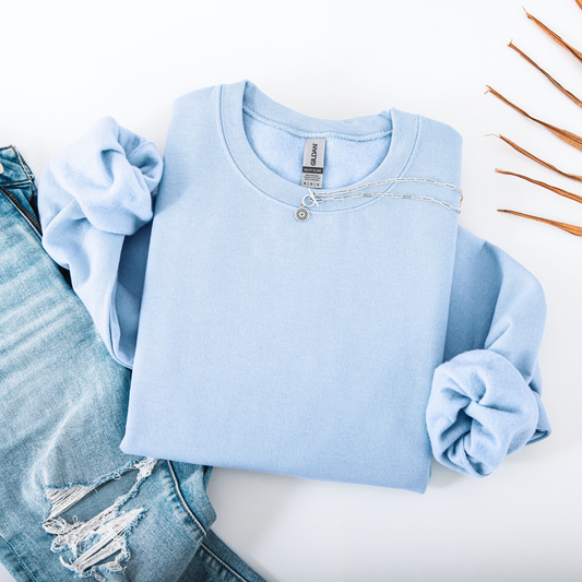 Light Blue Gildan Crewneck Sweatshirt