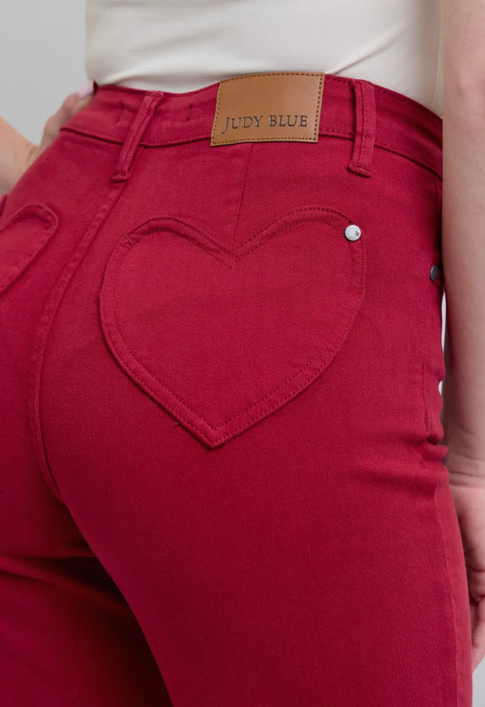 Judy Blue Heart Breaker High Waisted 90’s Straight Jeans