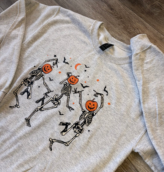 Dancing Skeleton Gildan Crewneck Sweatshirt